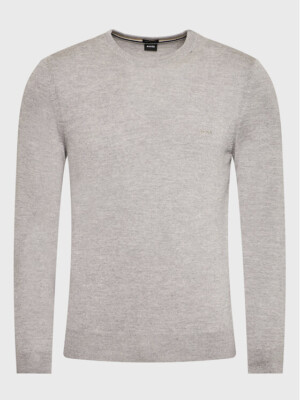 BOTTO-L ( pull 100% laine ras de cou gris )
